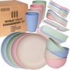 Wheat Straw Dinnerware Sets | Unbreakable Dinnerware Sets | Dishwasher
