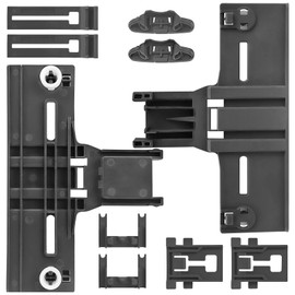 W10350376 Dishwasher Rack Repair Kit, Fit for Whirl-pool Dishwashers,Top Rack Replacement Includes W10195839 Rack Adjuster & W10195840 Arm Positione & W10508950 Stop Clip & W10250160 Clip Lock
