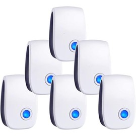 2026 Upgraded Ultrasonic pest Repellent, Electronic Plug in Indoor Pest Control Repeller for Mouse, bat, Mosquitoes, Fly Fleas, Roach, Rodents 6 Packs