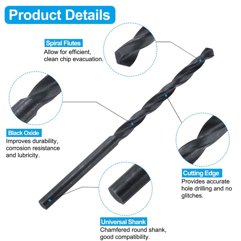 sourcing map Tap and Drill Bit Set, 1pcs 10-24 UNC