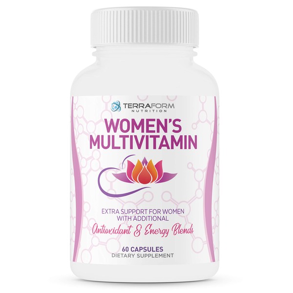 Women’s Multivitamin – Daily Support for Bone Health and Breast Health – Helps with Stress, Hormones & Heart Health – Over 40 Active Ingredients – Made in USA – 1 Month