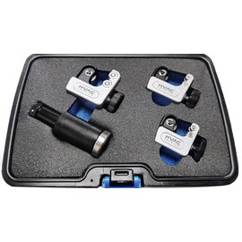 HVAC Premium Heavy Duty Universal Adjustable Tube Cutter Set for Cutting - Copper, Steel, Aluminum (1/8" - 5/8") (3/16" - 1", 1/4") (1-1/4")