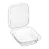 Glownary Inline Plastics Safe-T-Fresh Rectangular Container, Tamper-Resistant, Hinged with Flat