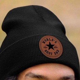 Gifts for Dad from Daughter, Son on Christmas - Dad Birthday Gift - Dad Gifts for Christmas - Birthday Gifts for Dad from Daughter, Son - Ideas Gifts for Dad - World Best Dad Beanie Winter