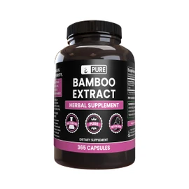 Pure Original Ingredients Bamboo Extract (365 Capsules) No Magnesium Or Rice Fillers, Always Pure, Lab Verified