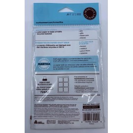Martha Stewart Home Office Brown Kraft Labels (36 Labels) 1 5/8" x 1 3/4" Avery