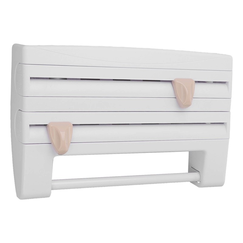 Cling Film Holder Wall Mount Multifunctional Cling Film Cutter with