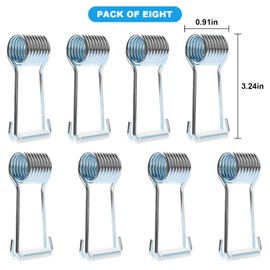 Universal Spring Hinge Door Closer Butterfly Spring 68405 Fits on Most Door Butt Hinge Pins, Self-Closing Spring 8 Pack