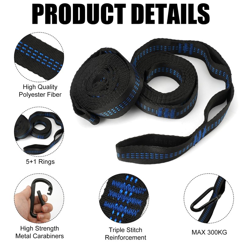 FerraDrend Hammock Attachment, Pack of 2 Swing Hanging Kit Swing