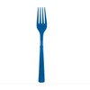 Unique Royal Blue Solid Plastic Forks (18ct) - Durable &