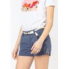 Eight2Nine Women's Chino Shorts with Braided Belt, blue