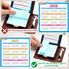 8 Set Christian Sticky Notes Holder Gifts with Bible Verses Ballpoint Pens