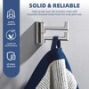 Angle Simple Swivel Towel Double Hook, Brushed Nickel Bathroom Hook