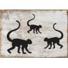 Stencils by Joanie Spider Monkey Zoo Jungle Rain Forest Silhouette