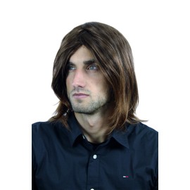 Wig Me Up Length – Wig Wig Men Brown & Auburn Ausgebleichte Lace Centre Parting, Youthful – – 4T30