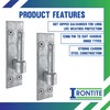 IRONTITE® Hooks On Plates Gate Hinges with 12mm Pin to