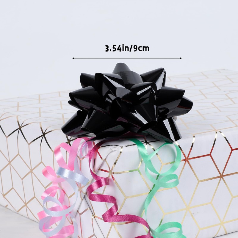 24 Large Gift Bows,3.5 inches, Bows for Gift Wrapping and