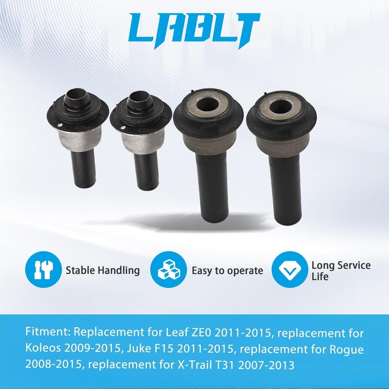 4PCS Front Subframe Crossmember Bushing Kit Replacement for Nissan Rogue