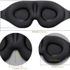 3D Contoured Sleep Mask, Memory Foam Eye Cover with Zero