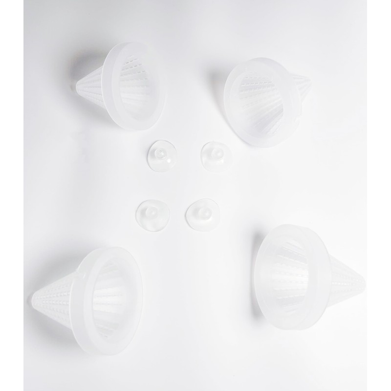 HTONG 4PCS Aquarium Nematode Feeder, which Comes with Suction Cups