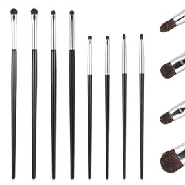 8Pcs Eye Makeup Brush Sets Ultra Thin Precision Eyeshadow Brushes, Fine Point Eyeliner Brush, Professional Eye Shadow Brushes for Eyeshadow Eyeliner-Brushes Powder Gel Cream Liquid Concealer Brushs
