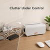Desktop Cable Management Box for Chargers - Covered PP Organizer