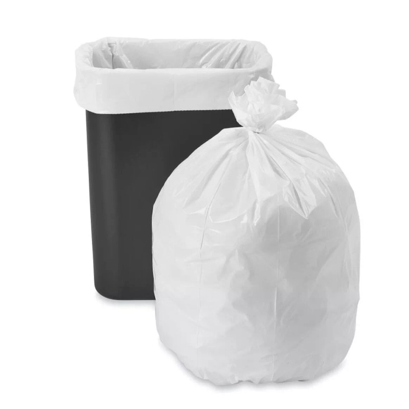 ccliners 8 Gallon White Garbage Bags Trash Bags, 26"L x