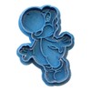 Cuticuter Yoshi Mario Bros Cookie Cutter, Blue, 8 x 7