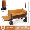 TIMBER RIDGE Beach Wagon with Tailgate, 300lbs Heavy Duty Collapsible