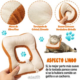 Collar de Recuperación para Perro, Collares Ajustables de Recuperación de Gatos oara Gato con Perro, Cómodo Collar Isabelino Después de La Cirugía para Perros Mediano Pequeño para Evitar Mordeduras con Arañazo