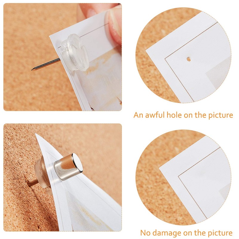 Outus 10 Sets Magnetic Push Pin Magnet Thumb Tack Poster
