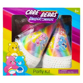 LUV HER Care Bears Birthday Decorations 31pc Room Decorations Original Care Bears Party Supplies: Party Hats Birthday Banners Balloons Rainbow Party Favor Baby Shower Gender Reveal Decor 3+