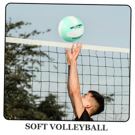 BESPORTBLE 2pcs Soft Adult Volleyball for Outdoor Training and Sports Practice Equipment for Enhanced Control and Visibility for Middle School Players