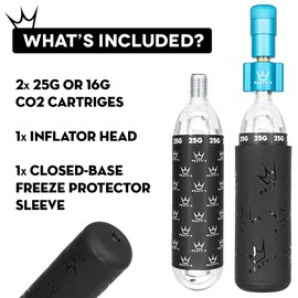 Peaty's Holeshot CO2 Tire Inflator Kit, MTB 25g, Slate