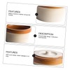 GRIRIW Egg Steamed Bowl Ceramic Stew Pot Lid Included for