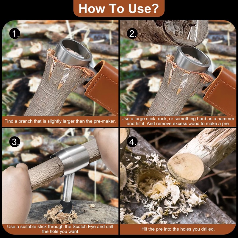 Bushcraft Hand Auger Wrench Bushcraft Gear and Equipment Settlers Wrench