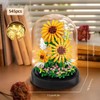 GaoDeBuChou Sunflower Flowers Micro Building Set,Flower Bouquet Botanical Toys Gifts