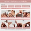 Celebritips Uñas Postizas Decorativas | Amber Muse, Uñas Cortas Almendradas,