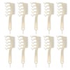 10pcs Z Shaped Wide Tooth Comb Stylish Portable Double Sided