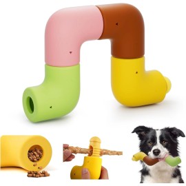 Heto Interactive Treat Dispenser Dog Toys, Pet Food Puzzle Slow Feeder Bully Holder