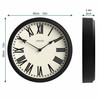 JONES CLOCKS® 'Hackney' Wall Clock – Classic Round Clock in