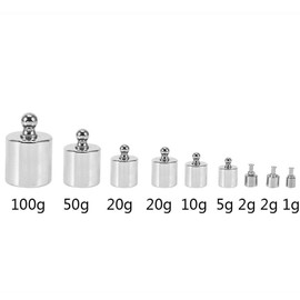 17-Piece 10 mg 100 g Calibration Weights Scales Calibration Gram Class M2 Steel Deviation +/- 0.003 g for Digital Jewellery Scales Laboratory Study Weights