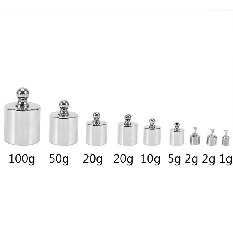 17-Piece 10 mg 100 g Calibration Weights Scales Calibration Gram