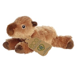 Aurora® Eco-Friendly Eco Nation™ Eco Softies™ Capybara Stuffed Animal - Environmental Consciousness - Recycled Materials - Brown 8 Inches