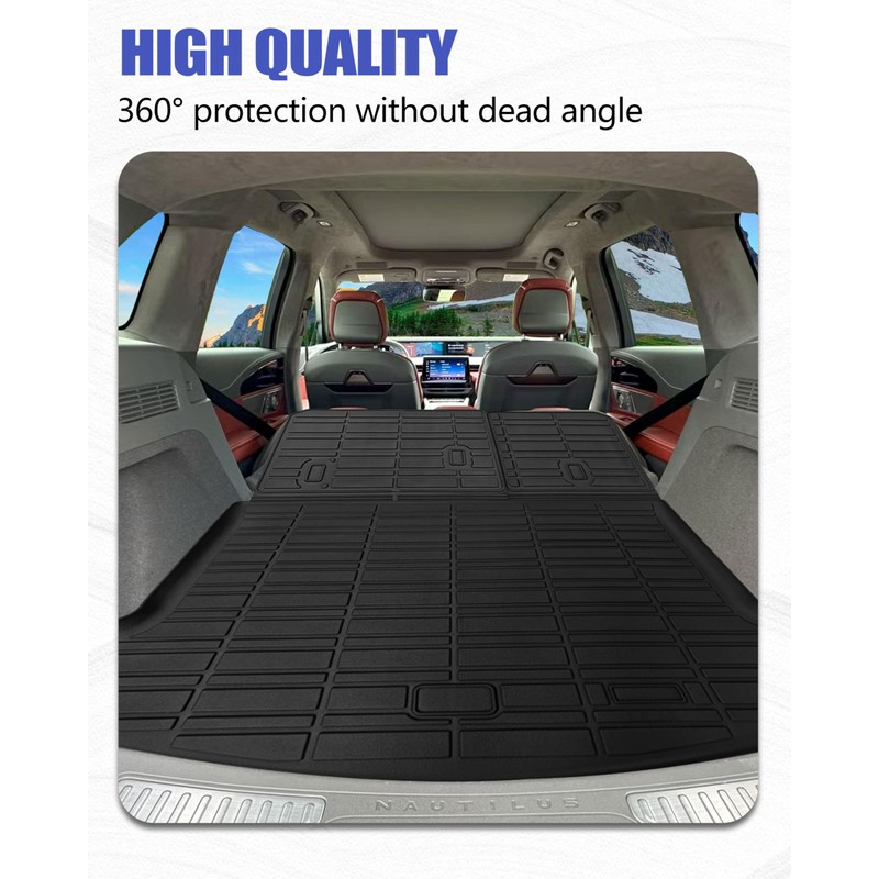 ZQULOYO Cargo Liners Backrest Mat for Lincoln Nautilus Accessories 2024-2025