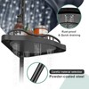 COCONUT Shower Caddy Tension Pole, 54-114 Inch Rustproof Corner Shower