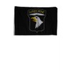 AES 12x18 12"x18" 101st Airborne Black Sleeve Flag Boat Car Garden