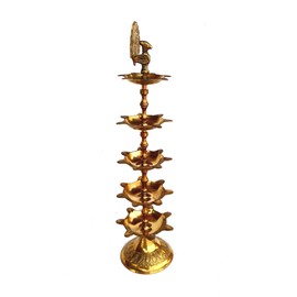 Rastogi Handicrafts Pure Brass Diya (Puja Lamp) Hindu Pooja Article,Diyas, Deepak Oil Lamp