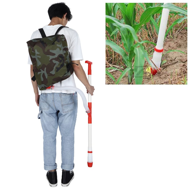 Aatraay Manual Fertilizer Spreader Fertilizing Tool with Bag for Farm