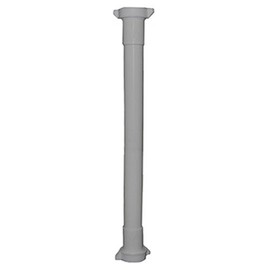LASCO 03-4347 White Plastic Tubular 1-1/4-Inch by 16-Inch Double Slip Joint Extension with Nut and Washer